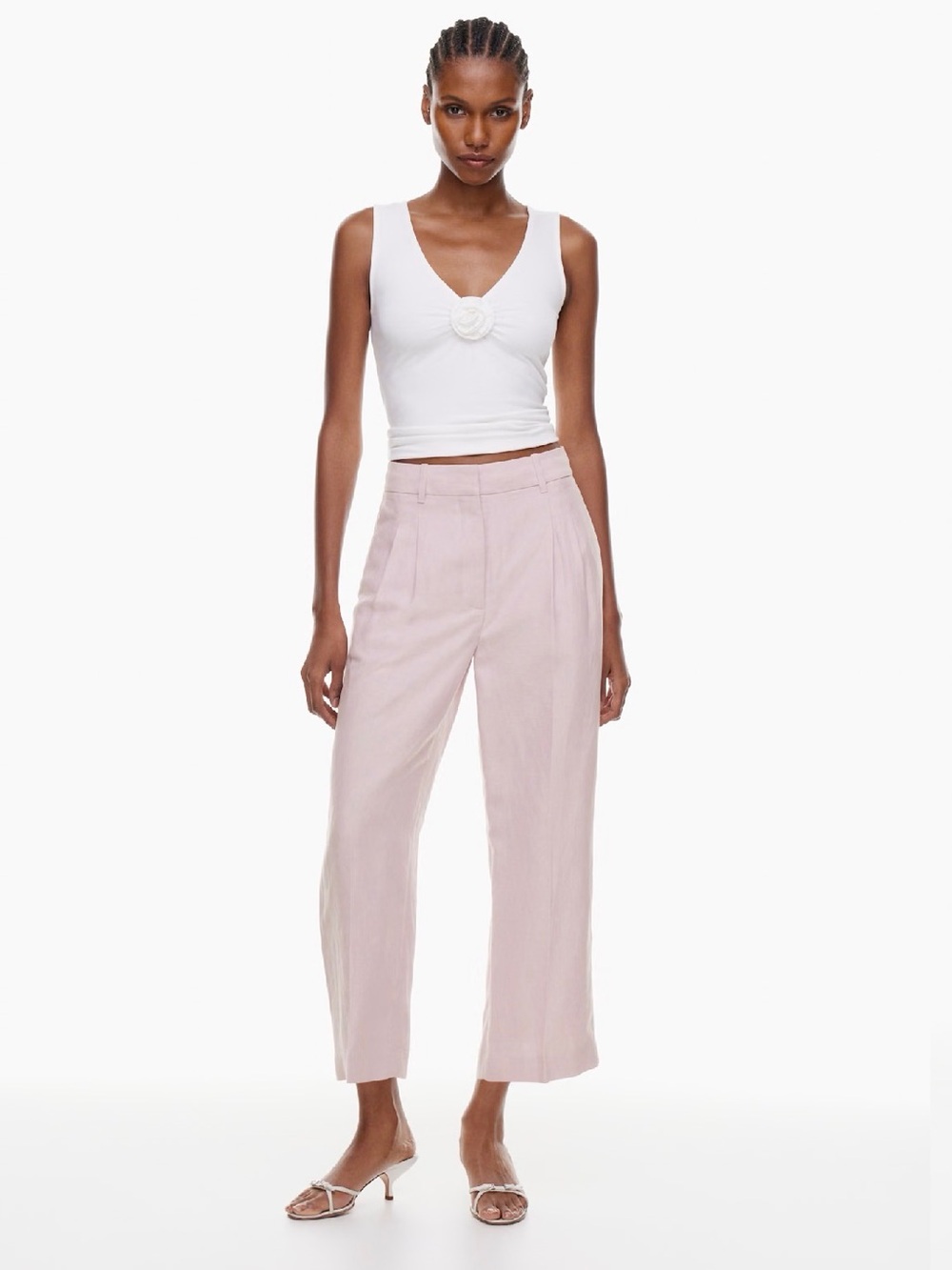 Wilfred Aritzia The Effortless Pant Cropped | Cloudy Lilac | Size 2